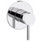 Polished Chrome Wall Mounted Shower Mixer